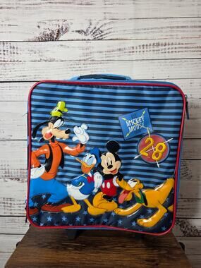 Disney Mickey and Friends Suitcase Rolling Adjustable Handle 13X15